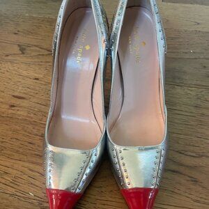 Kate Spade "Flame" Leather Pumps